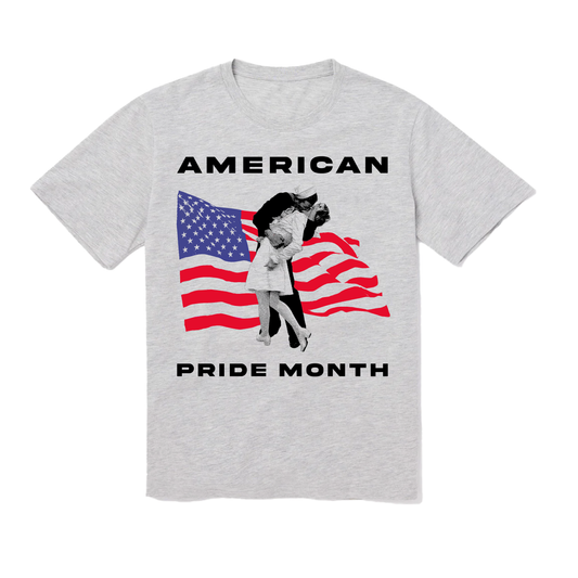 American Pride Month Grey T-Shirt