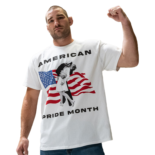 American Pride Month White T-Shirt